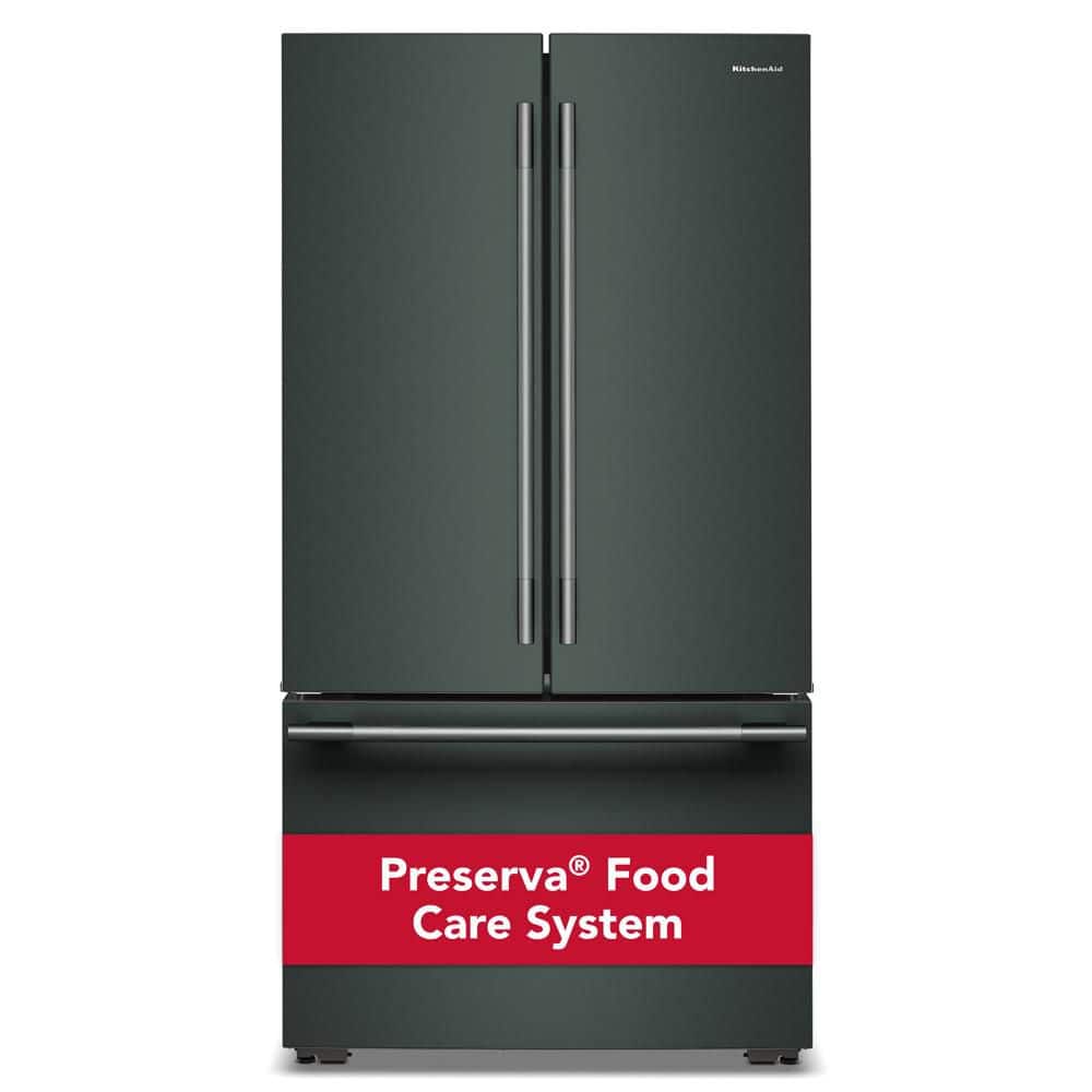 36 in. 24.3 cu. ft. Counter-Depth French Door Refrigerator in Juniper with Internal Water Dispenser price history on PriceWatchPro