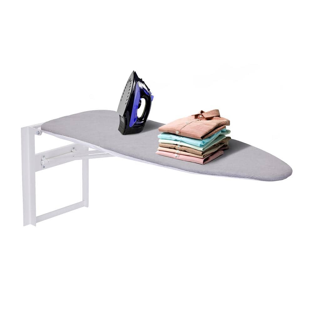 Ivation Gray NonElectric Fabric Wall Mounted No Swivel Ironing Board