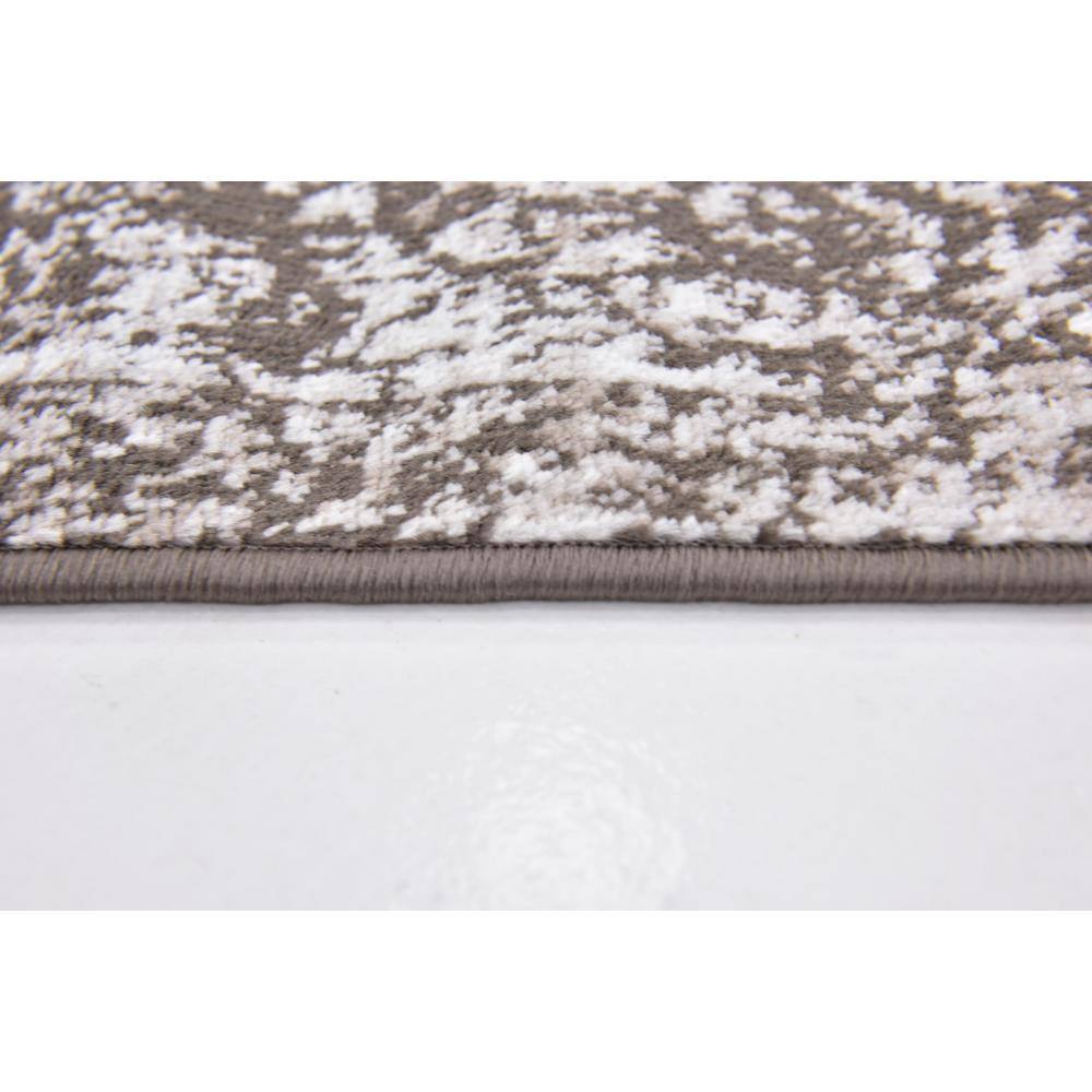 Casino Sofia 6' 1" Square Brown Indoor Easy-Care Rug