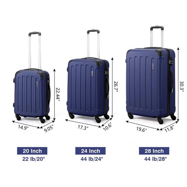 how big suitcase for 20kg