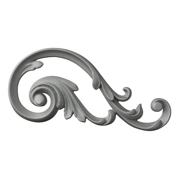 Ekena Millwork 0.63 in. x 3.75 in. x 8 in. Polyurethane Applique and Onlay Moulding