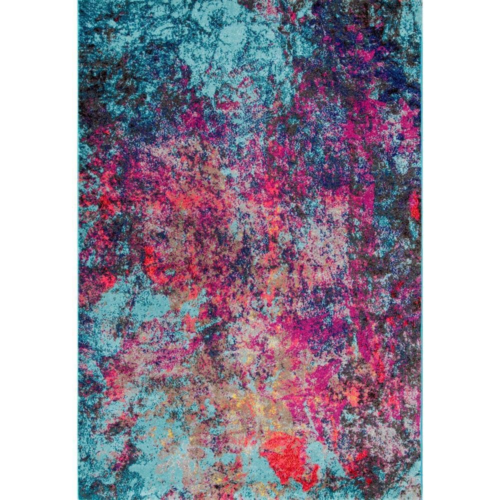 お値下 韓国LP Roo'Ra in 1995 WMLP-1007 レコード nuLOOM Reva Abstract Multi 8 ft. x 10 ft. Area Rug ECCR20A-8010