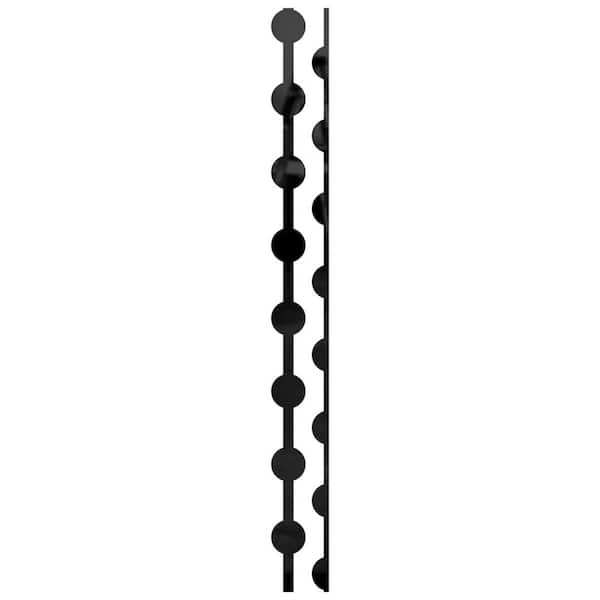 Ekena Millwork Bridgeport 0.125 in. T x 0.5 ft. W x 8 ft. L Black Acrylic Decorative Wall Paneling 12-Pack
