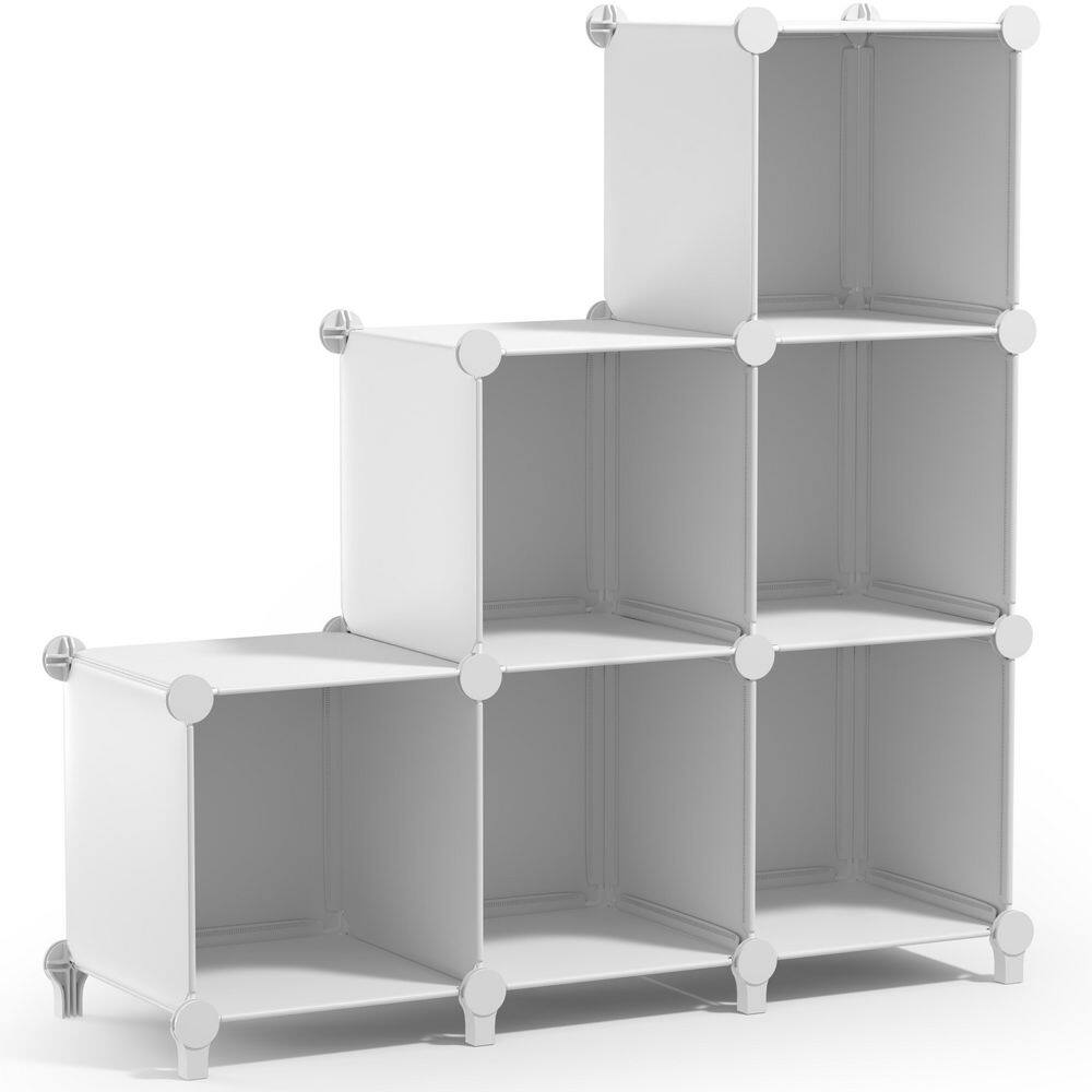 38.25 in H x 37 in W x 12.25 in D White Fabric 20-Cube Storage Organizer, Waterproof Cubby Shelf for Closet price history on PriceWatchPro
