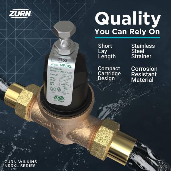 Zurn Wilkins Nr3xl Water Pressure Reducing Valve for sale online 