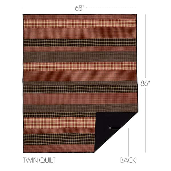 Brown Small Check Homespun Fabric, Primitive Rustic Cabin Cotton Fabric