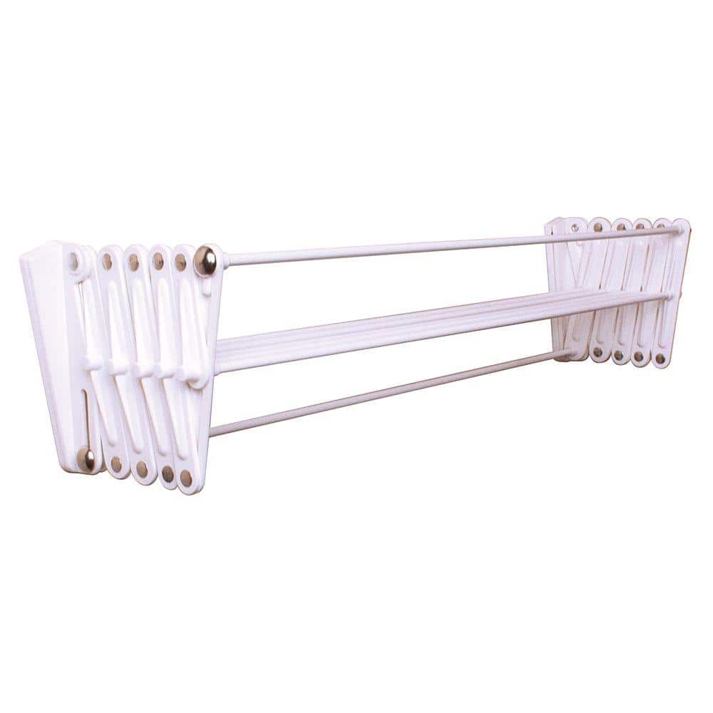 NUTSAAKK Wall Mounted Drying Rack Clothing for Laundry Foldable, Clothes  Drying Rack Folding Indoor, Laundry Drying Rack with 7 Rods, Accordion