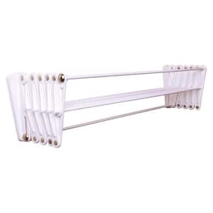 Accordion Wall Mount Clothes Dryer in White