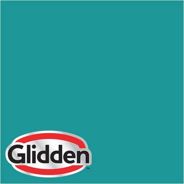 Glidden Premium 1 gal. #HDGB14D Sailing Ship Teal Flat Interior Paint with Primer