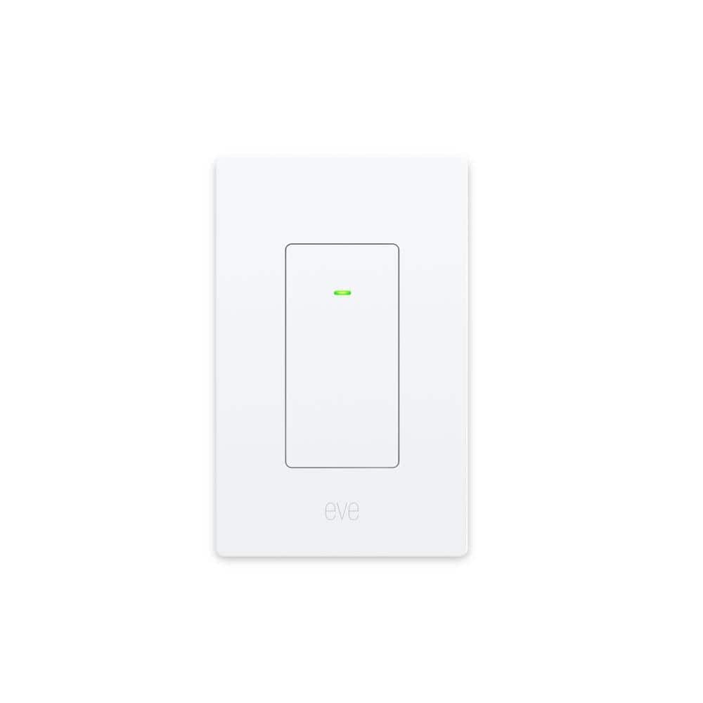Eve White Smart Light Switch with Matter Technology
