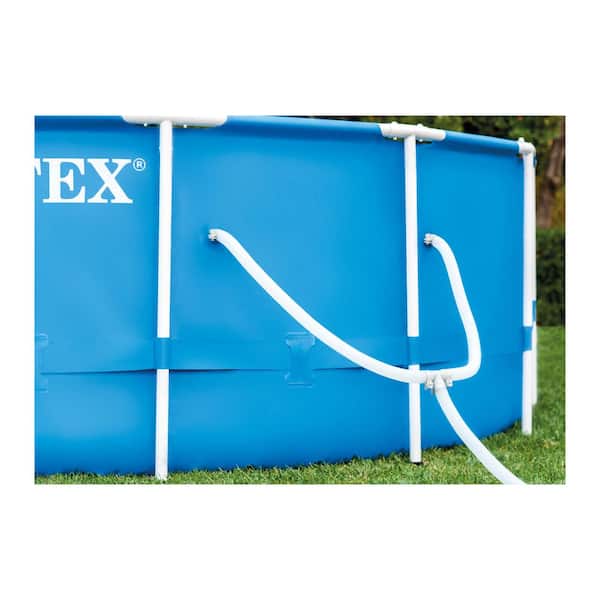 15 ft. x 48 in. Deep Metal Frame Round Above Ground Swimming Pool Set with Pump and Filter Pump Cartridges