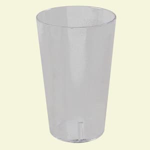 48 PACK 20 Oz Clear Pebbled Plastic Tumbler Commercial Restaurant Cup Glass Case 
