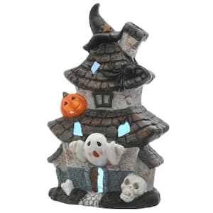 18 in. Multilevel Haunted House with LED Light