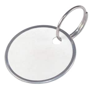 1-1/4 in. Paper Key Tags with Wire Rings (25-Pack)