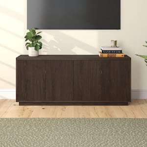 Hanson 57.13 in. Alder Brown TV Stand Fits TV's up to 65 in.