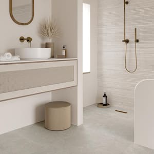 Provence White 35.43 in. x 35.43 in. Limestone Look Semi-Polished Porcelain Floor and Wall Tile (17.43 sq. ft./Case)