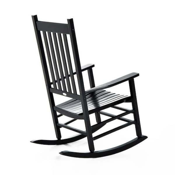 tec wood slat rocking chair home depot