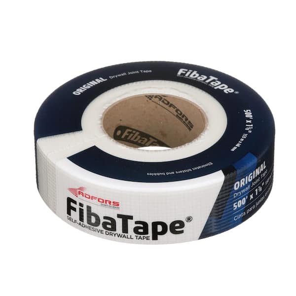 FibaTape Standard White 1-7/8 in. x 500 ft. Self-Adhesive Mesh Drywall Joint Tape
