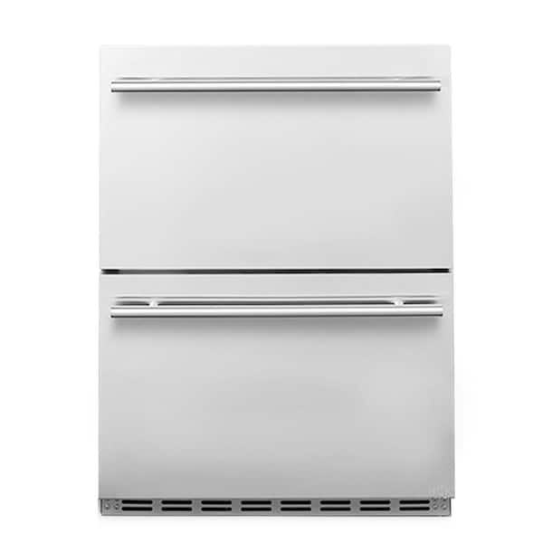 5.3 cu. ft. Under Counter Double Drawer Refrigerator in Stainleass 