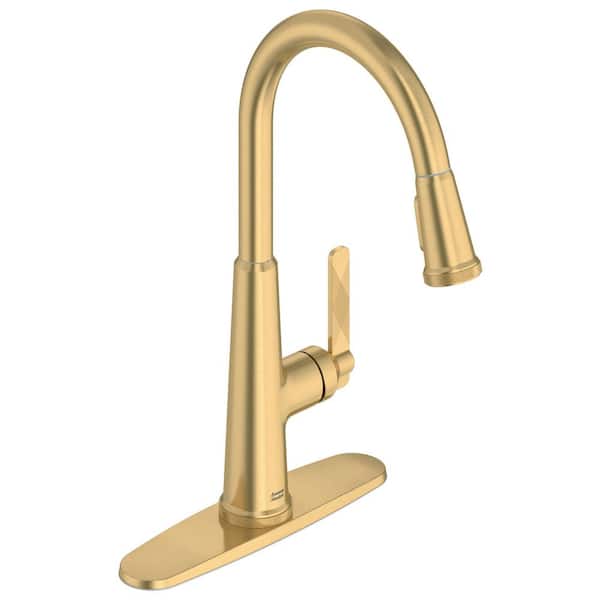 Eastcourt Single Handle Pull Down Sprayer Kitchen Faucet with Dual Spray in Brushed Cool Sunrise