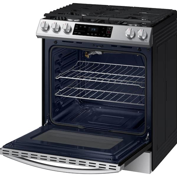 Samsung 30 in. 5.8 cu. ft. Slide-in Dual Fuel Range