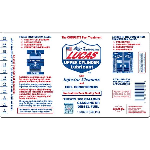 Reviews for Lucas Oil Upper Cylinder Lube/Fuel Treatment | Pg 1 - The Home  Depot