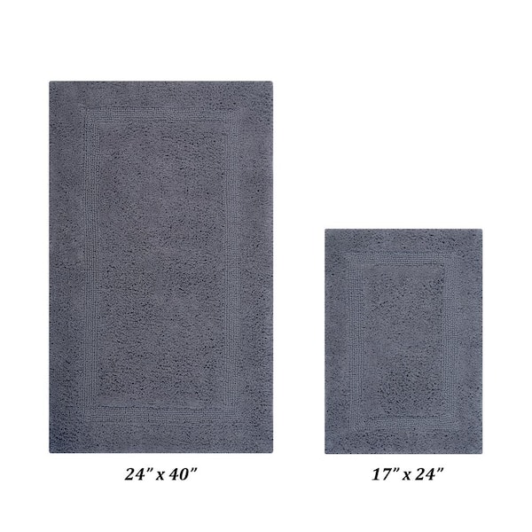 Better Trends Lux Collection Gray 17 in. x 24 in. and 24 in. x 40 in ...