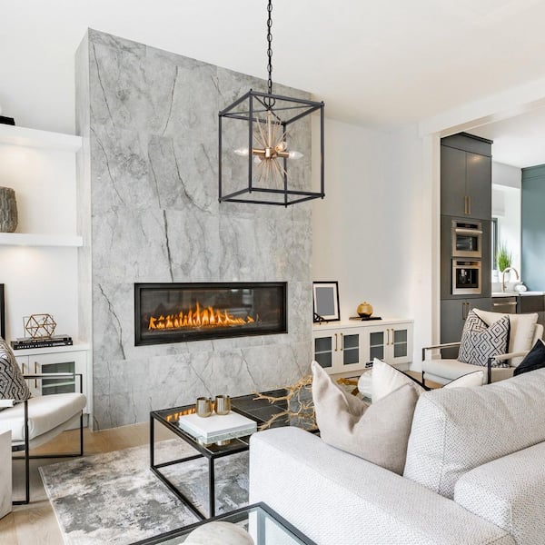Sputnik Chandelier By Fireplace Kaisite 10 Light Sputnik Chandeliers