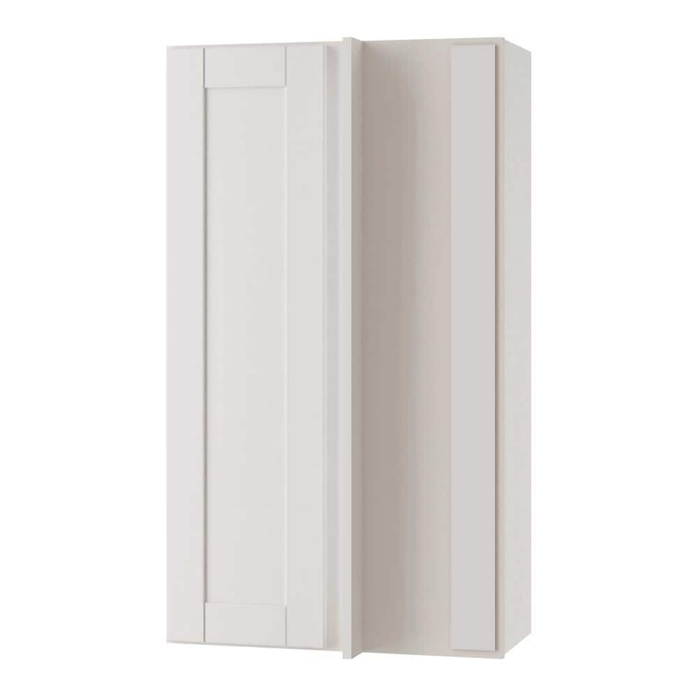 Washington Vesper White Plywood Shaker Assembled Blind Corner Kitchen Cabinet Soft Close 24 in W x 12 in D x 42 in H price history on PriceWatchPro