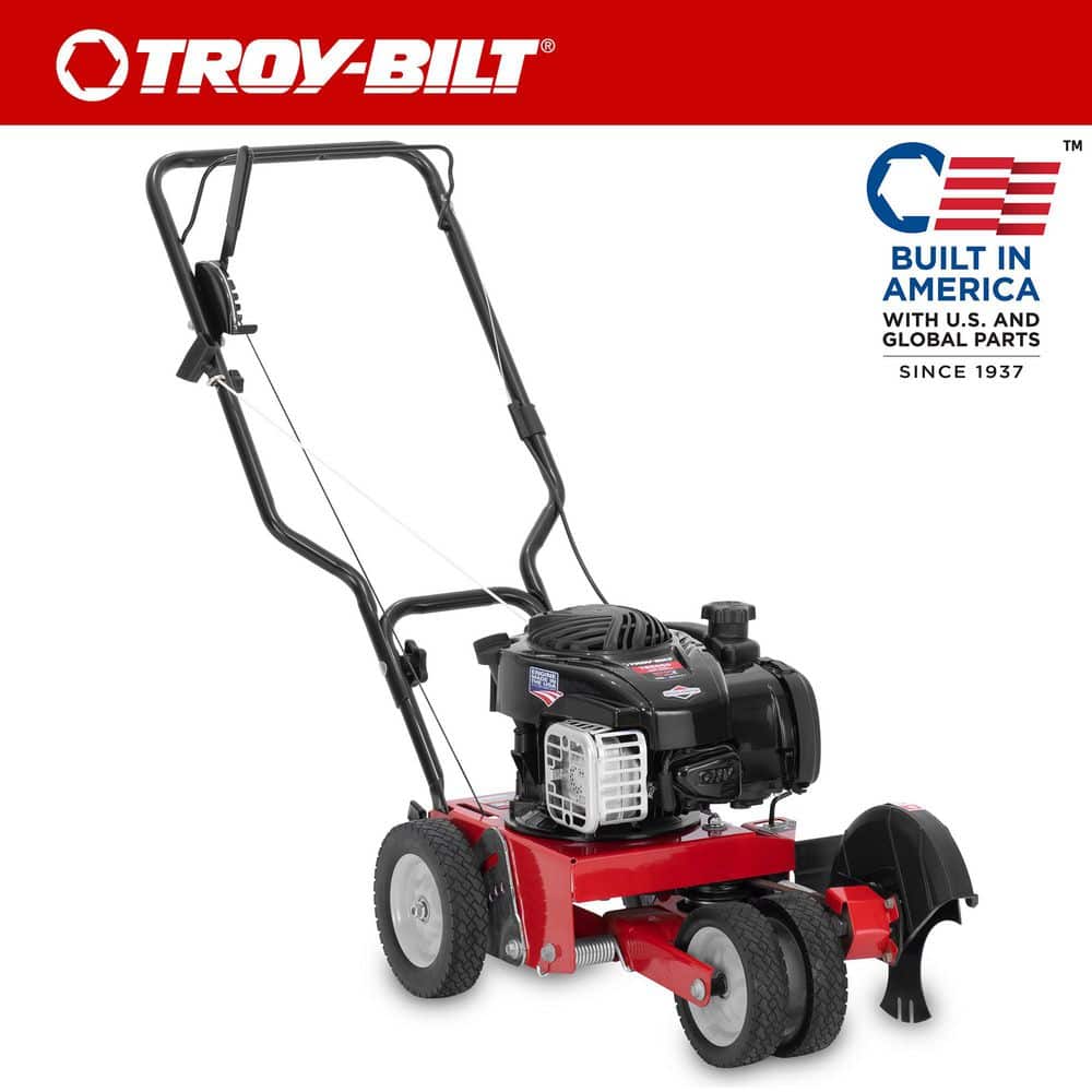 9 in. Tri-Blade 140cc Briggs and Stratton 4-Cycle Engine Gas Landscape Edger with Curb Wheel -  Troy-Bilt, 25A-55T4B66