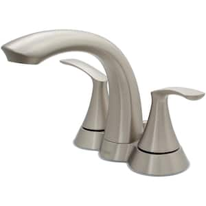 Darcy 4 in. Centerset 2-Handle Bathroom Faucet in Spot Resist Brushed Nickel