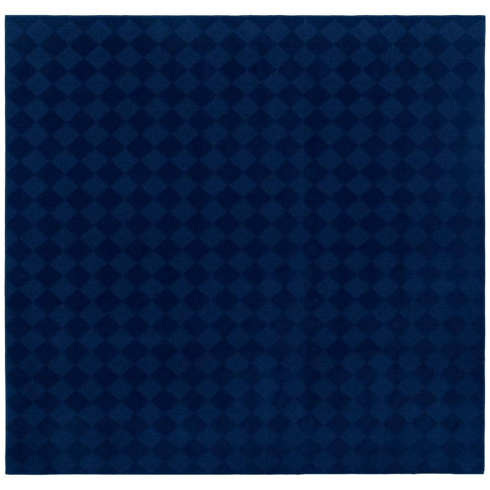Garland Rug Diamond Navy 12 ft. x 12 ft. Area Rug CL020N14414410 - The ...