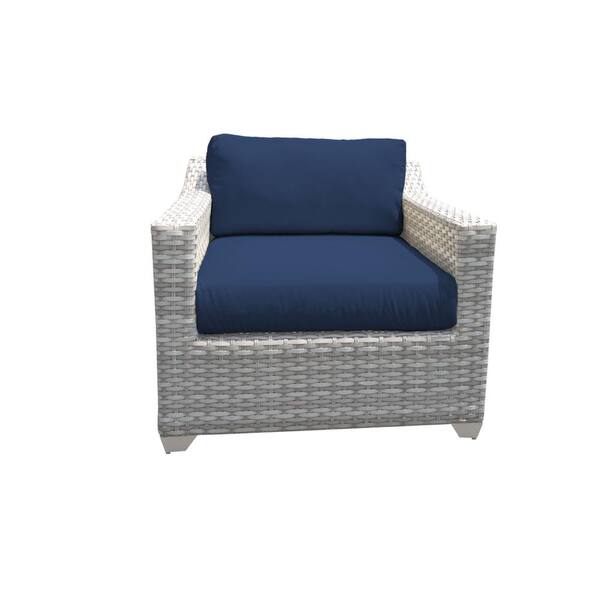 fairmont 6pc patio seating set with cushions navy tk classics