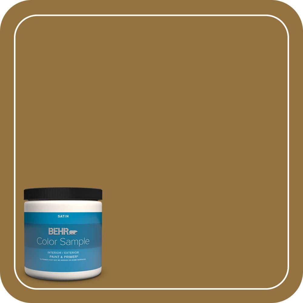 8 oz. #330D-7 Sconce Gold Satin Enamel Interior/Exterior Paint & Primer Color Sample price history on PriceWatchPro