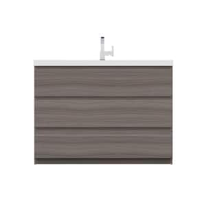 Paterno 48 in. W x 19 in. D Bath Vanity in Gray with Acrylic Vanity Top in White with White Basin