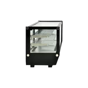 30 in. 5.7 cu. ft. Refrigerated Showcase Cake Display Countertop NSF EW160 Black