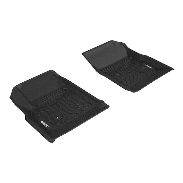 Aries StyleGuard XD Black Custom Heavy Duty Floor Liners, Select Chevrolet Colorado, GMC Canyon Crew Cab, 1st Row Only