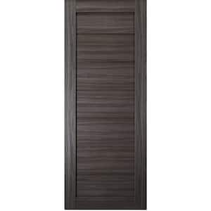 Alda 30 in. x 80 in. No Bore Gray Oak Wood Composite Interior Door Slab