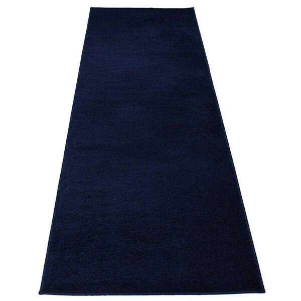 RugStylesOnline Custom Size Runner Rug Soft Collection Solid Black 31 ...
