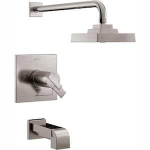 Ara TempAssure 17T Series 1-Handle Tub and Shower Faucet Trim Kit Only in Stainless (Valve Not Included)