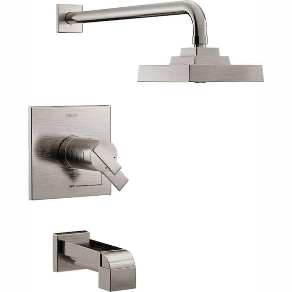 Delta Ara TempAssure 17T Series 1-Handle Tub and Shower Faucet Trim Kit Only in Stainless (Valve Not Included)