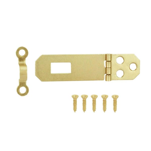 3/4 in. x 2-7/64 in. Satin Brass Decorative Hasp