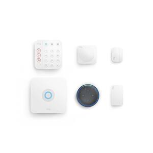 Wireless Alarm Home Security Kit, (5-Piece) (2nd Gen) with Echo Dot- Charcoal (3rd Gen)