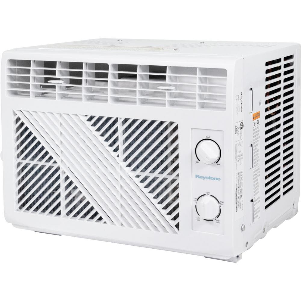 Keystone 5,050 BTU White Window Mounted Air Conditioner with Sleep Mode