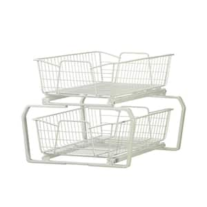 ClosetMaid 5.25 in. x 11 in. x 20 in. White Wire Cabinet Organizer 3051 -  The Home Depot