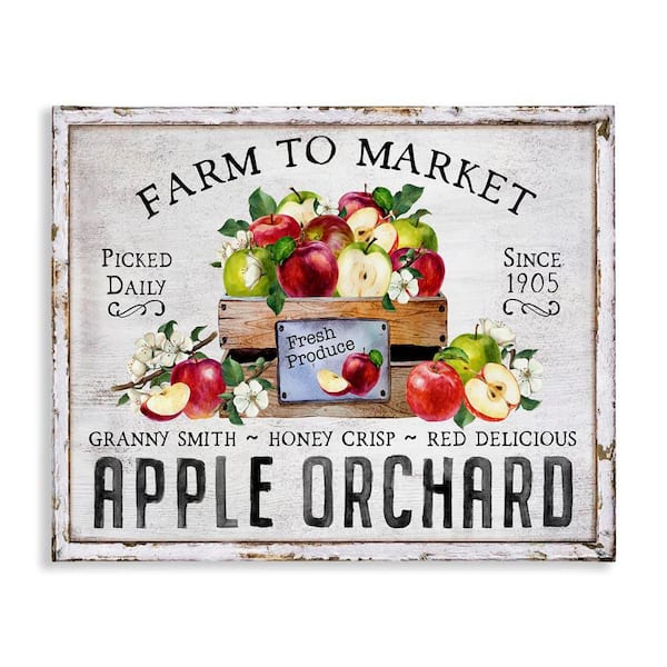 Farmhouse Apple Orchard by Creatif Belle Unframed Food Graphic Art Print 16 in. x 20 in.