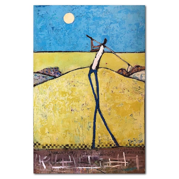 Courtside Market William Debilzan Fore Gallery-Wrapped Canvas People Wall Art 36 in. x 24 in.