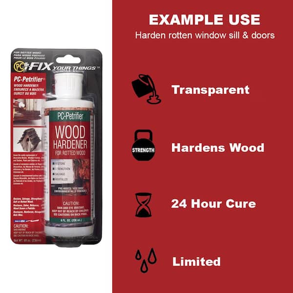 PC Products Wood Repair Epoxy Paste and Wood Hardener Kit, PC