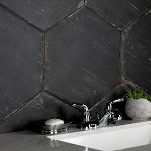 Retro Hex Nero 14-1/8 in. x 16-1/4 in. Porcelain Floor and Wall Tile (531.36 sq. ft./Pallet)