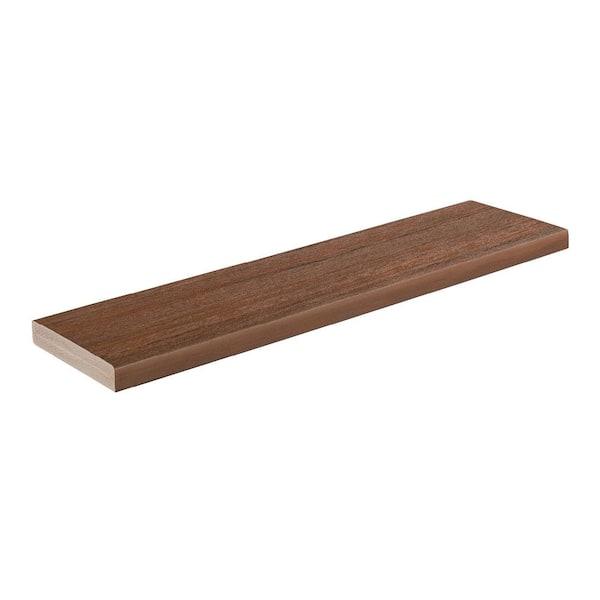 TimberTech Advanced PVC Vintage 5/4 in. x 6 in. x 1 ft. Square Mahogany PVC Sample (Actual: 1 in. x 5 1/2 in. x 1 ft)